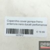 Coperchio cover pompa freno anteriore nera ducati perfomance