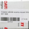 Coppia valvole scarico ducati 916 851 888