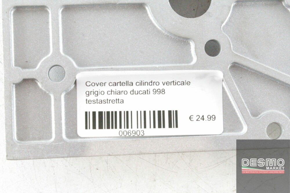 Cover cartella cilindro verticale grigio chiaro ducati 998 testastretta