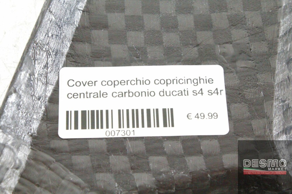 Cover coperchio copricinghie centrale carbonio ducati s4 s4r