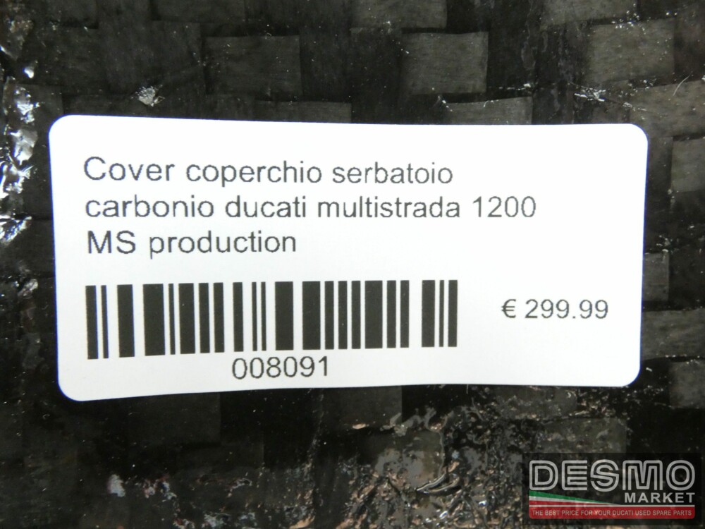 Cover coperchio serbatoio carbonio ducati multistrada 1200 MS production