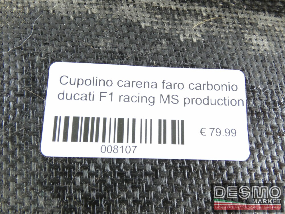 Cupolino carena faro carbonio ducati F1 racing MS production