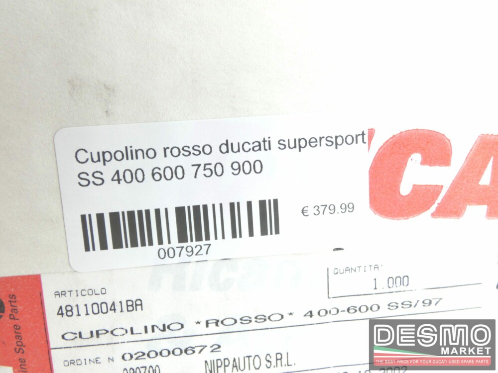 Cupolino rosso ducati supersport SS 400 600 750 900