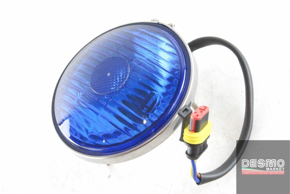 Faro anteriore blu vigili ducati 600