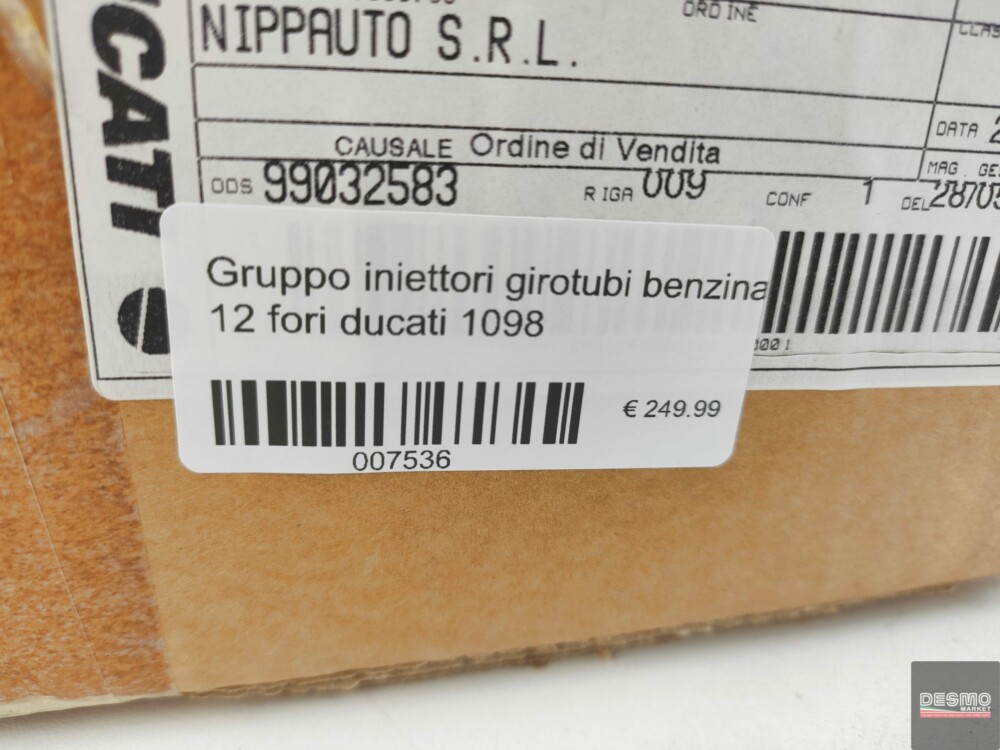 Gruppo iniettori girotubi benzina 12 fori ducati 1098