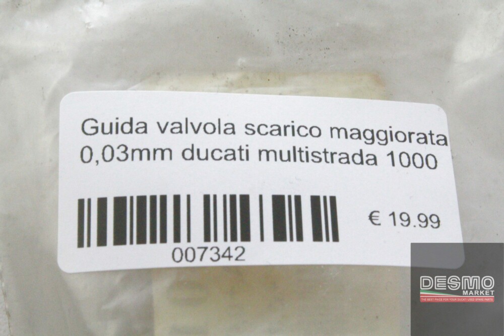 Guida valvola scarico maggiorata 0,03mm ducati multistrada 1000