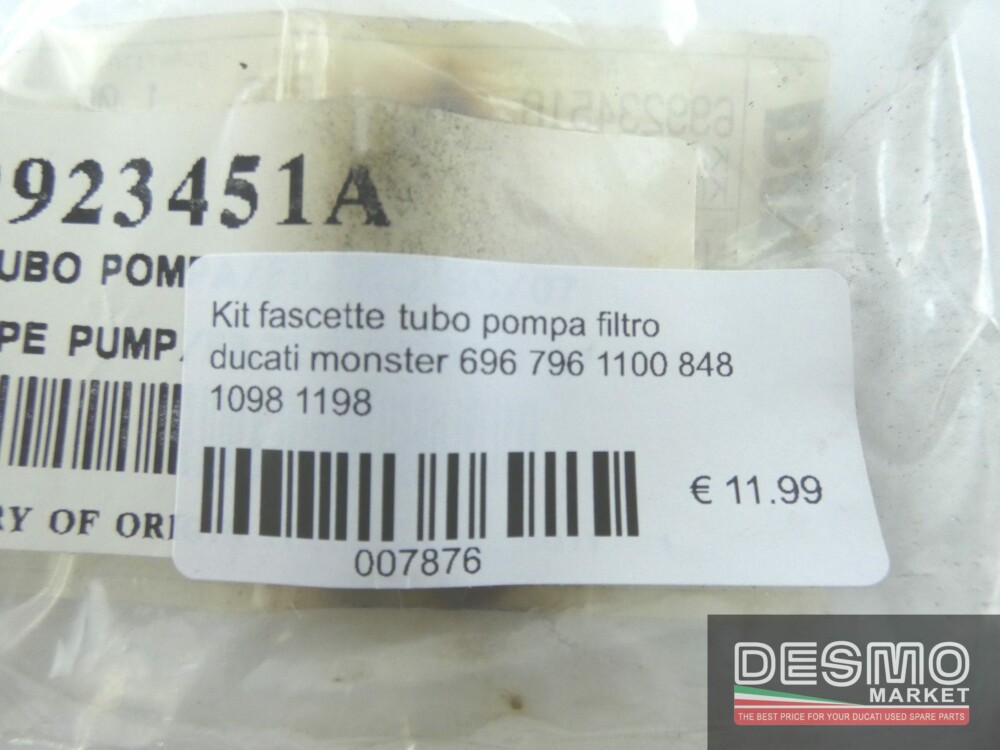 Kit fascette tubo pompa filtro ducati monster 696 796 1100 848 1098 1198