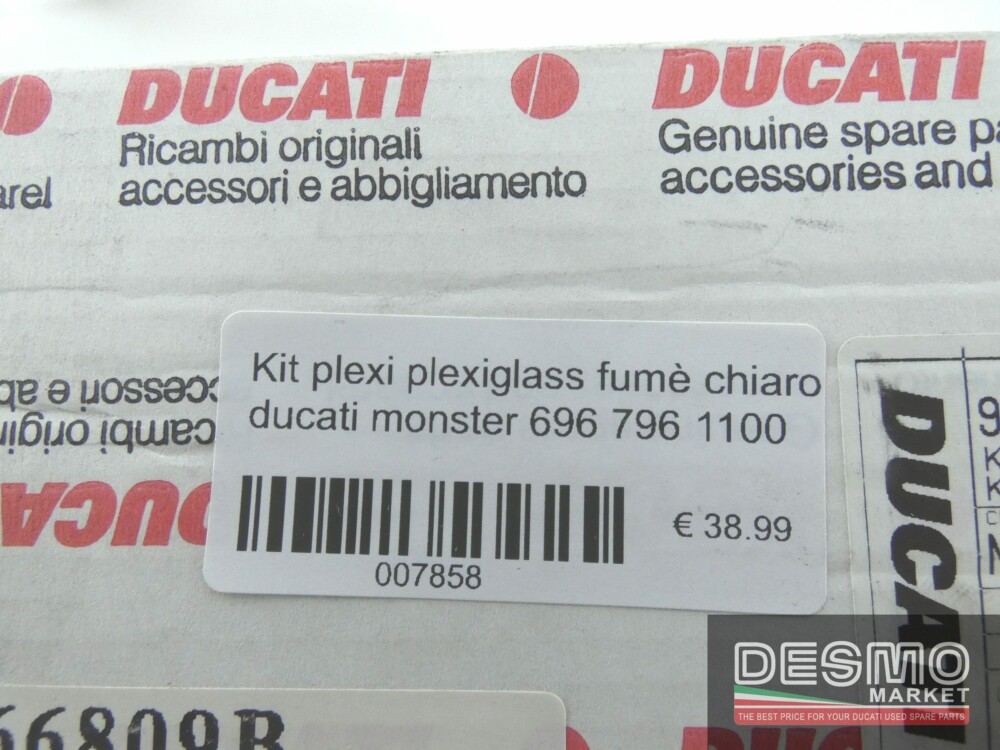 Kit plexi plexiglass fumè chiaro ducati monster 696 796 1100