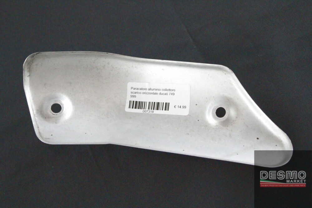 Paracalore alluminio collettore scarico orizzontale ducati 749 999