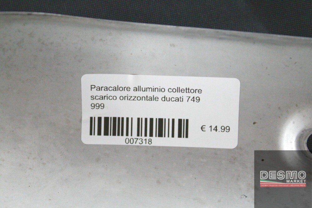 Paracalore alluminio collettore scarico orizzontale ducati 749 999