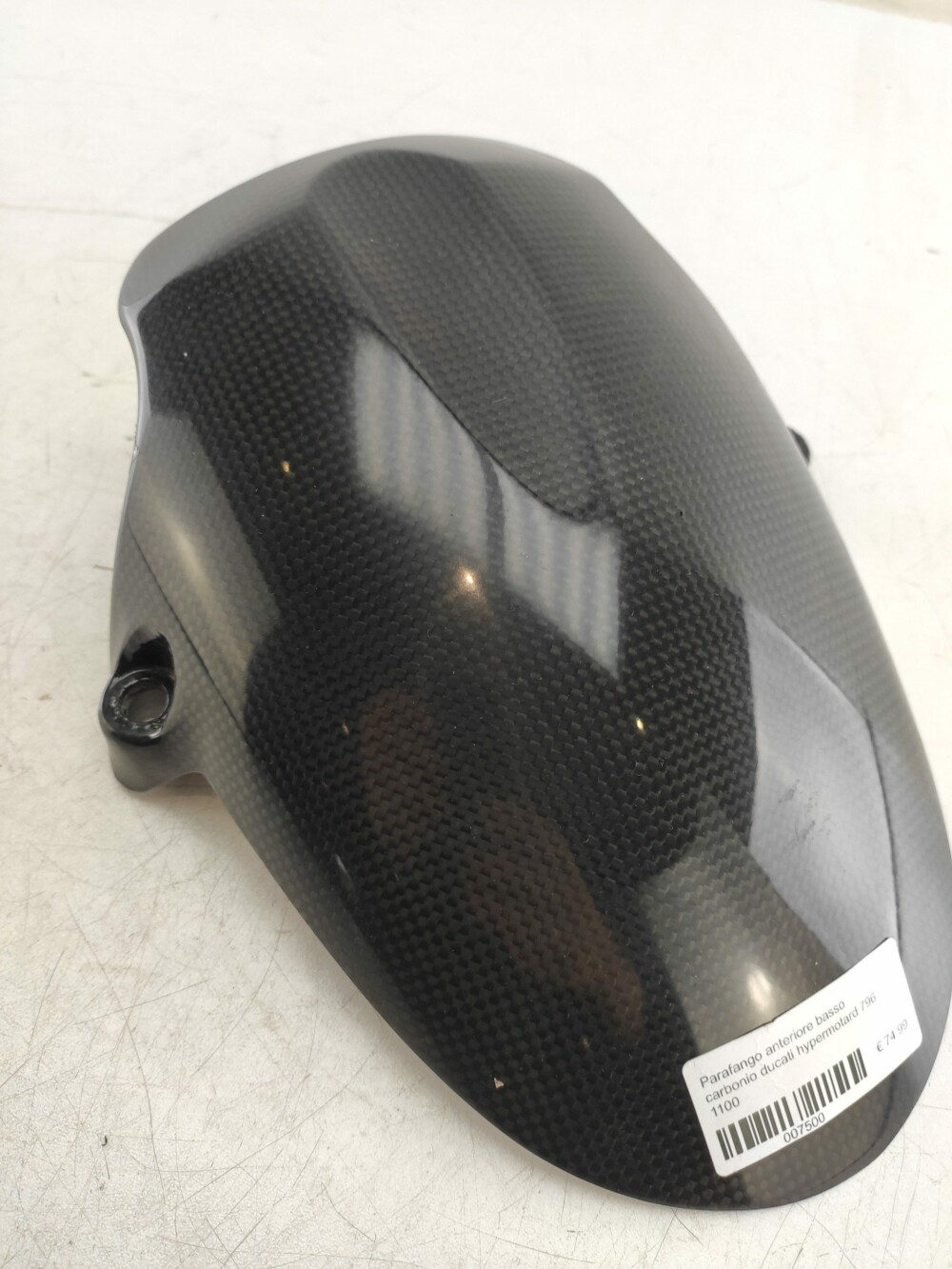 Lower carbon front fender ducati hypermotard 796 1100 - Image 2