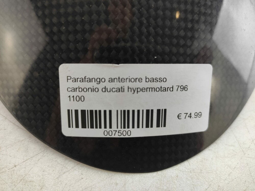 Parafango anteriore basso carbonio ducati hypermotard 796 1100
