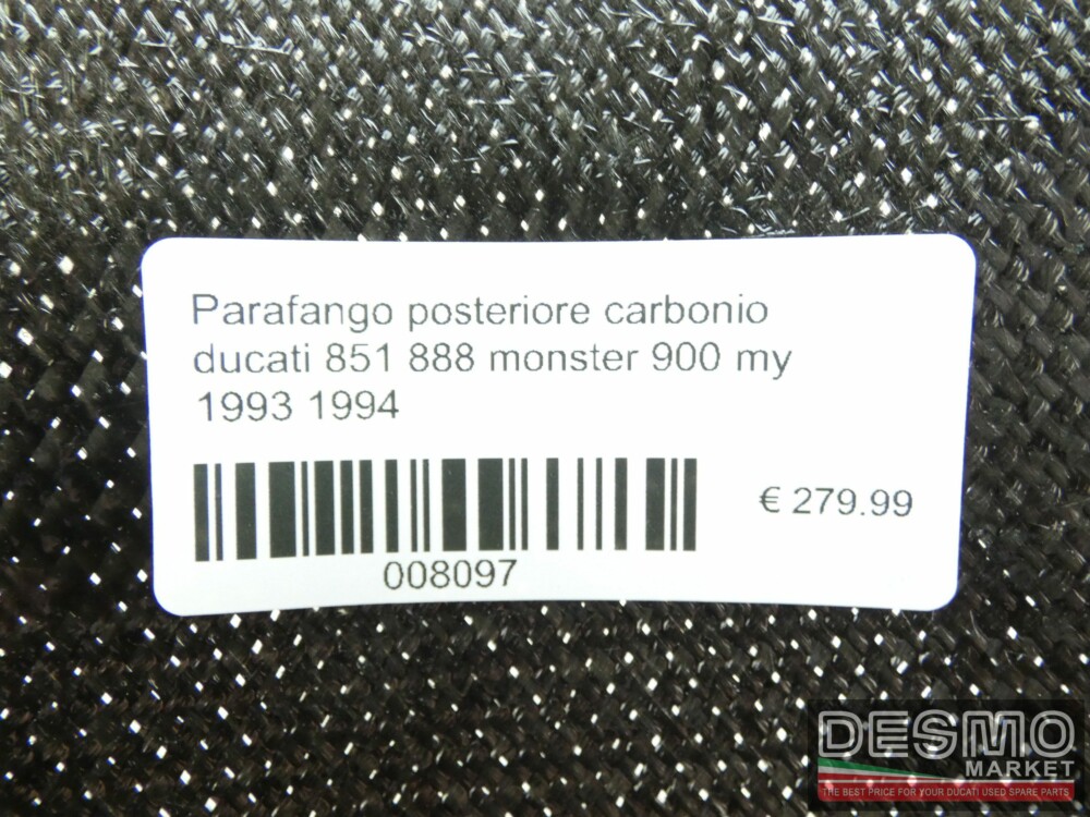 Parafango posteriore carbonio ducati 851 888 monster 900 my 1993 1994