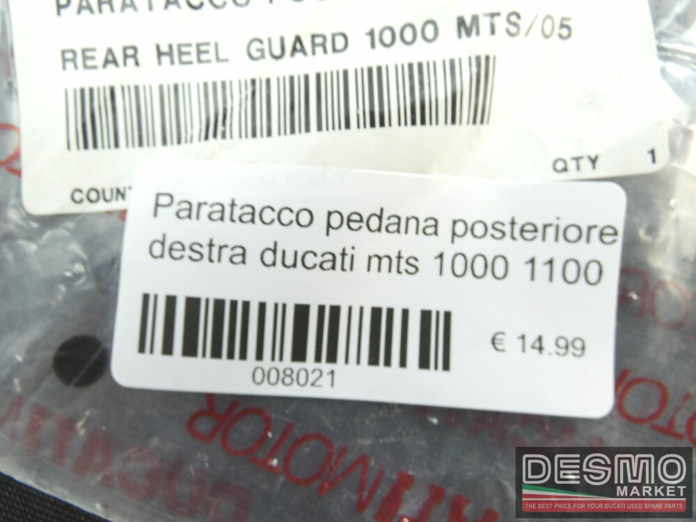 Paratacco pedana posteriore destra ducati mts 1000 1100