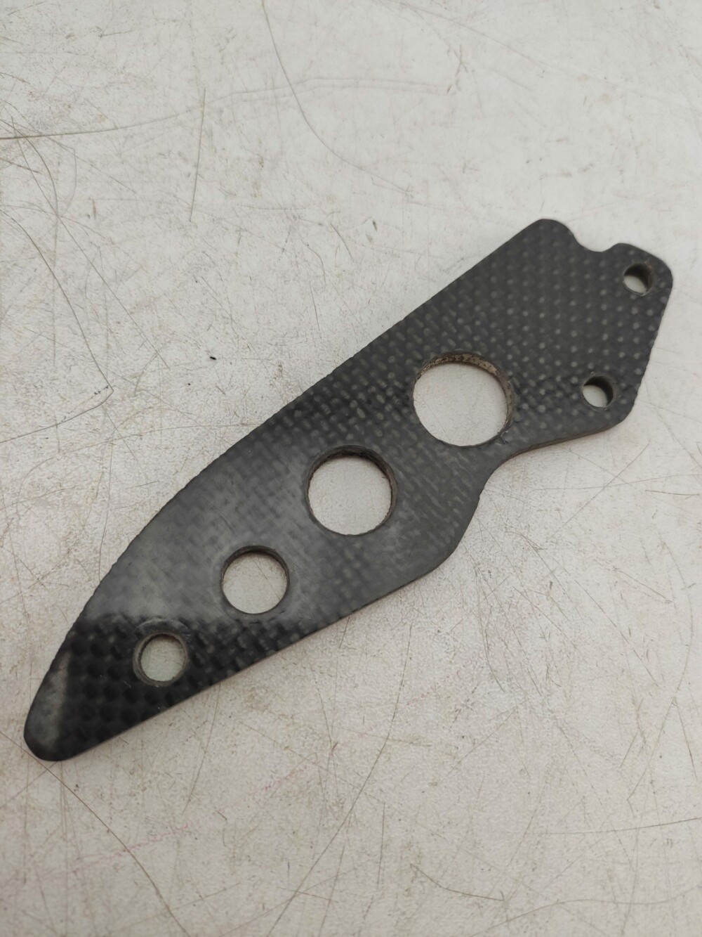 Right left side rear carbon heel guard ducati hypermotard - Image 2