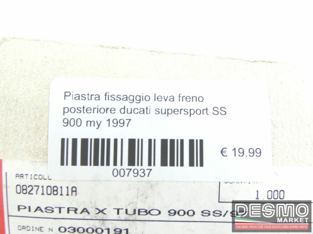 Piastra fissaggio leva freno posteriore ducati supersport SS 900 my 1997