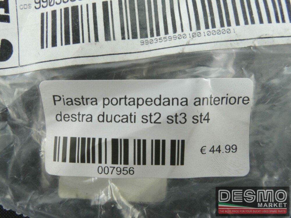 Piastra portapedana anteriore destra ducati st2 st3 st4