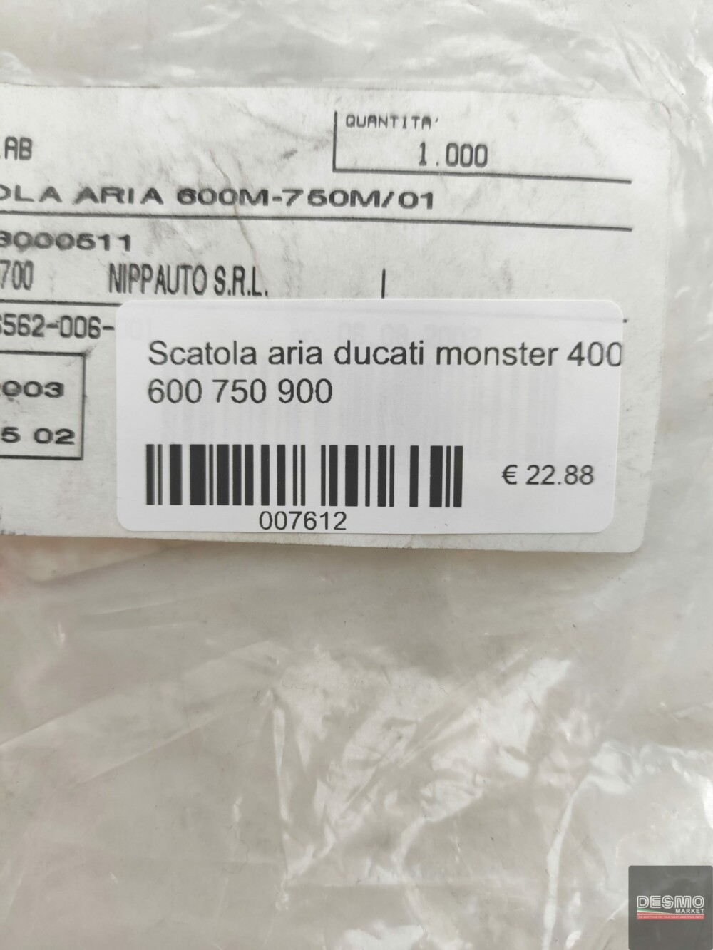 Scatola aria ducati monster 600 750 900
