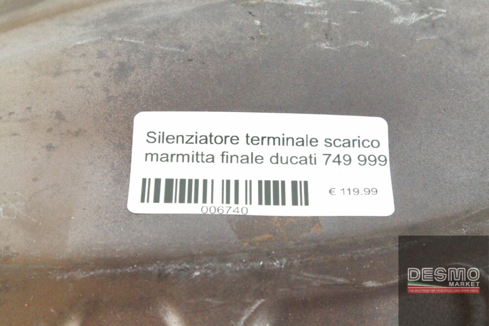 Silenziatore terminale scarico marmitta finale ducati 749 999