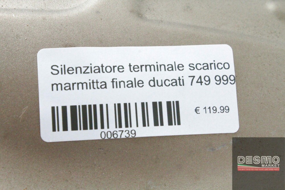 Silenziatore terminale scarico marmitta finale ducati 749 999