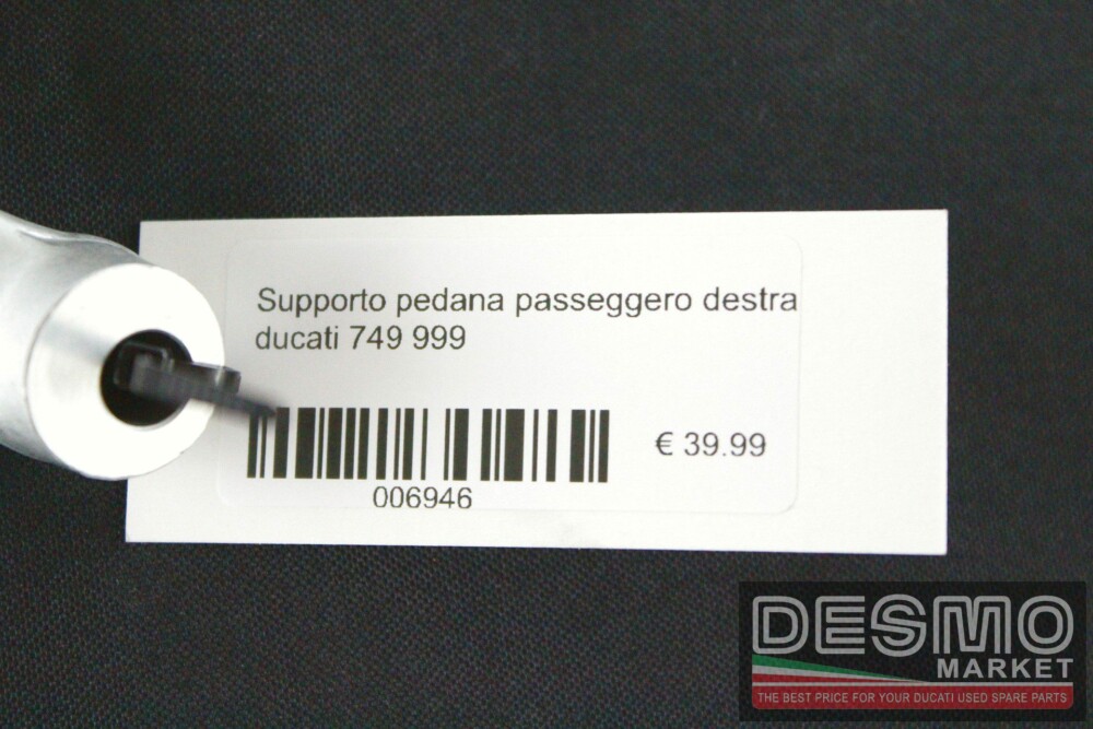 Supporto pedana passeggero destra ducati 749 999