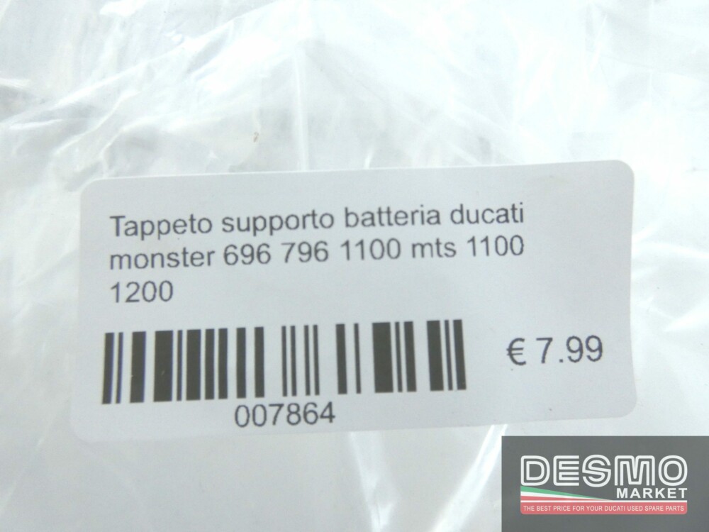 Tappeto supporto batteria ducati monster 696 796 1100 mts 1100 1200