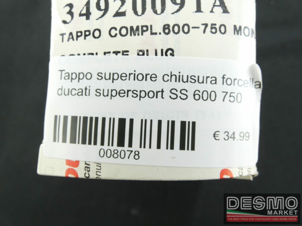 Tappo superiore chiusura forcella ducati supersport SS 600 750