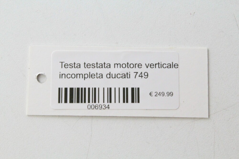 Testa testata motore verticale incompleta ducati 749