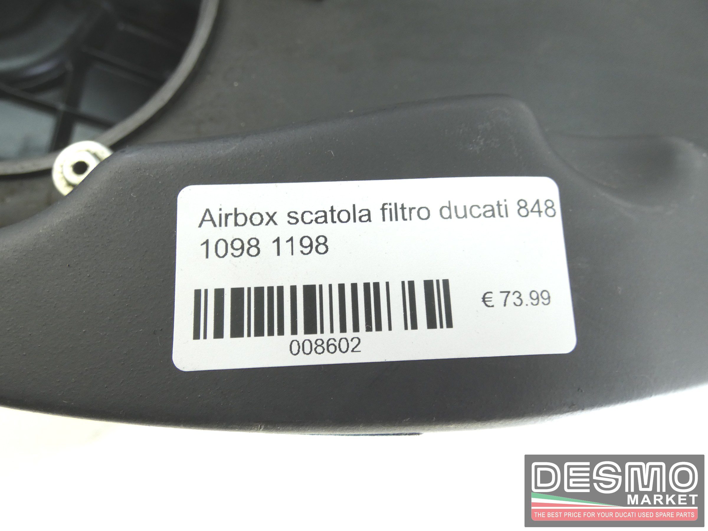 Airbox scatola filtro ducati 848 1098 1198