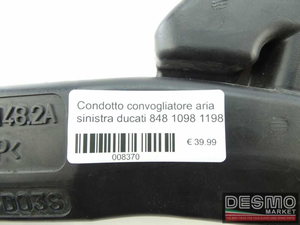 Condotto convogliatore aria sinistra ducati 848 1098 1198