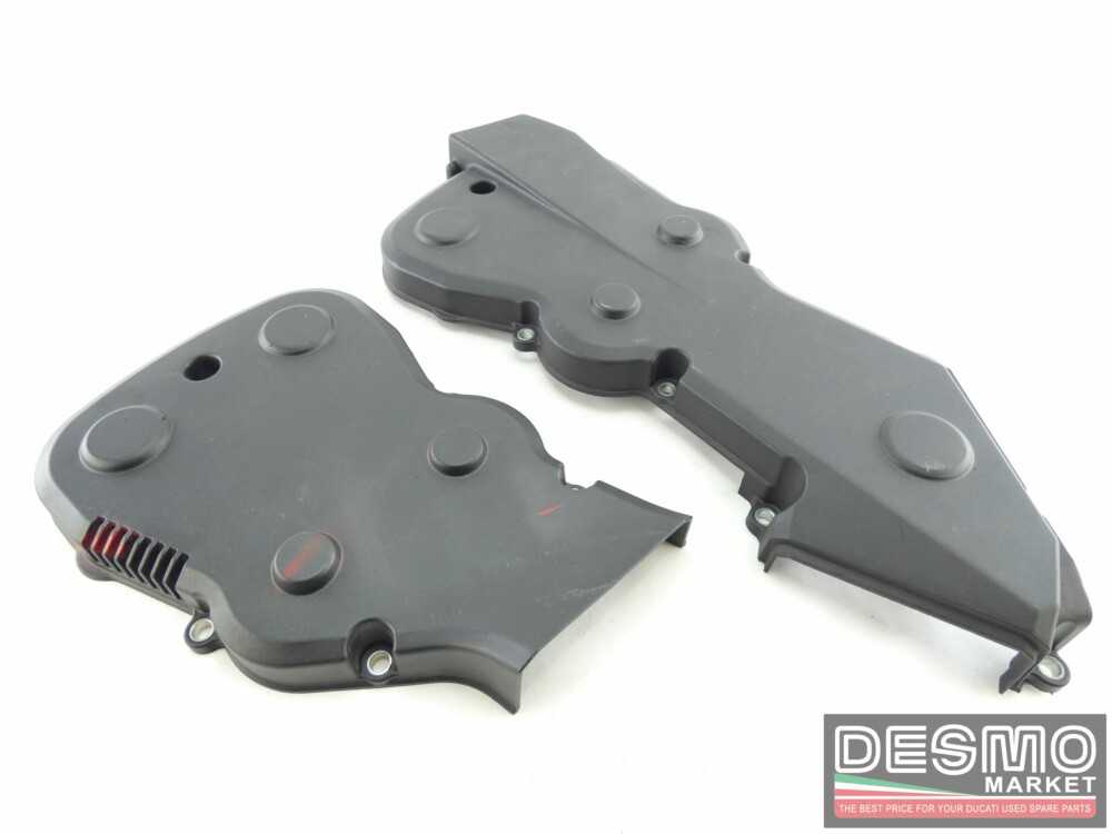 Coppia cover copri cinghia plastica ducati 848 1098 1198