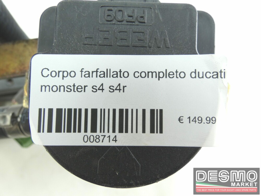 Corpo farfallato completo ducati monster s4 s4r