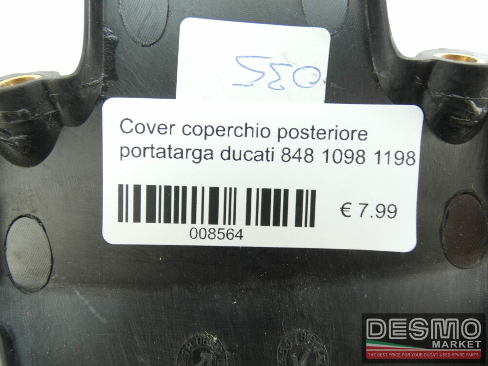 Cover coperchio posteriore portatarga ducati 848 1098 1198