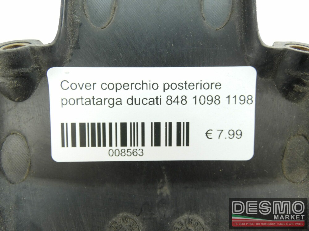 Cover coperchio posteriore portatarga ducati 848 1098 1198