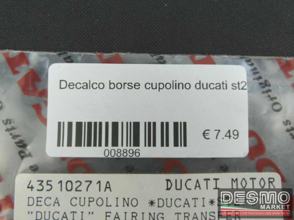 Decalco borse cupolino ducati st2