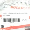 Disco condotto ducati monster 600 my 1996