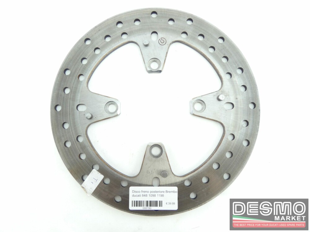 Disco freno posteriore Brembo ducati 848 1098 1198