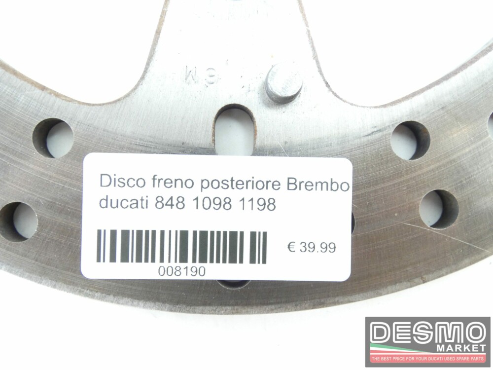 Disco freno posteriore Brembo ducati 848 1098 1198