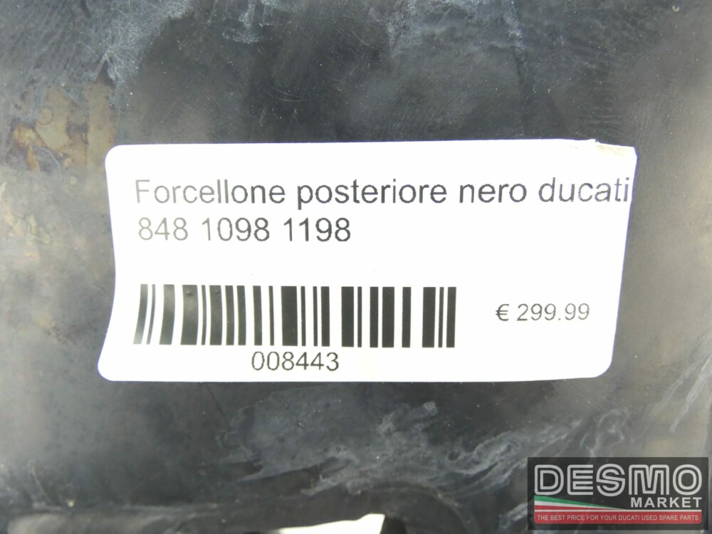 Forcellone posteriore nero ducati 848 1098 1198