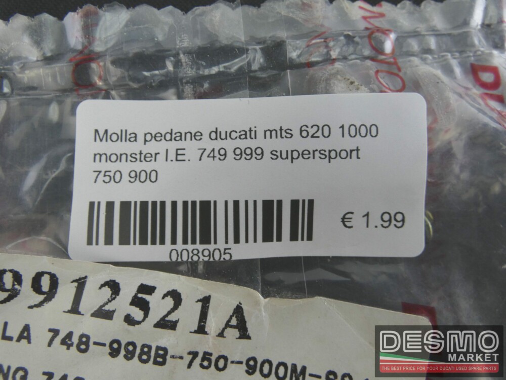 Molla pedane ducati mts 620 1000 monster I.E. 749 999 supersport 750 900