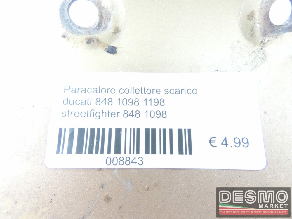 Paracalore collettore scarico ducati 848 1098 1198 streetfighter 848 1098