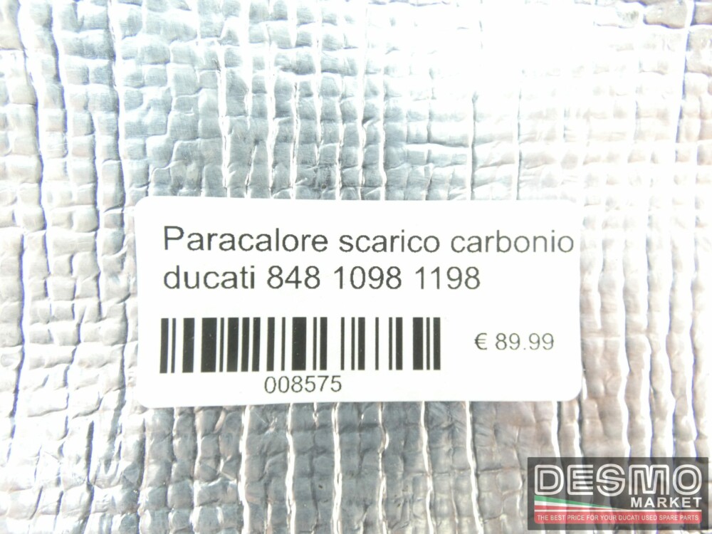 Paracalore scarico carbonio ducati 848 1098 1198