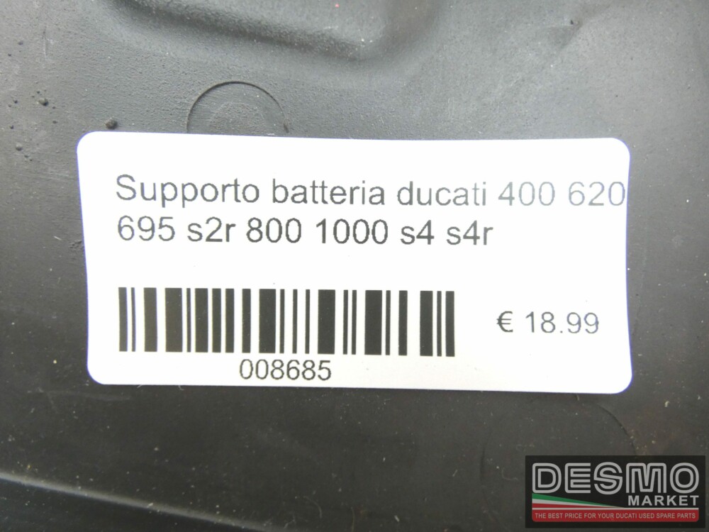 Supporto batteria ducati 400 620 695 s2r 800 1000 s4 s4r