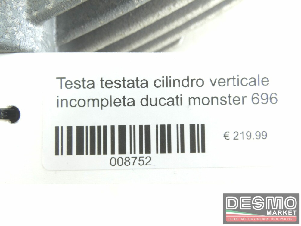 Testa testata cilindro verticale incompleta ducati monster 696