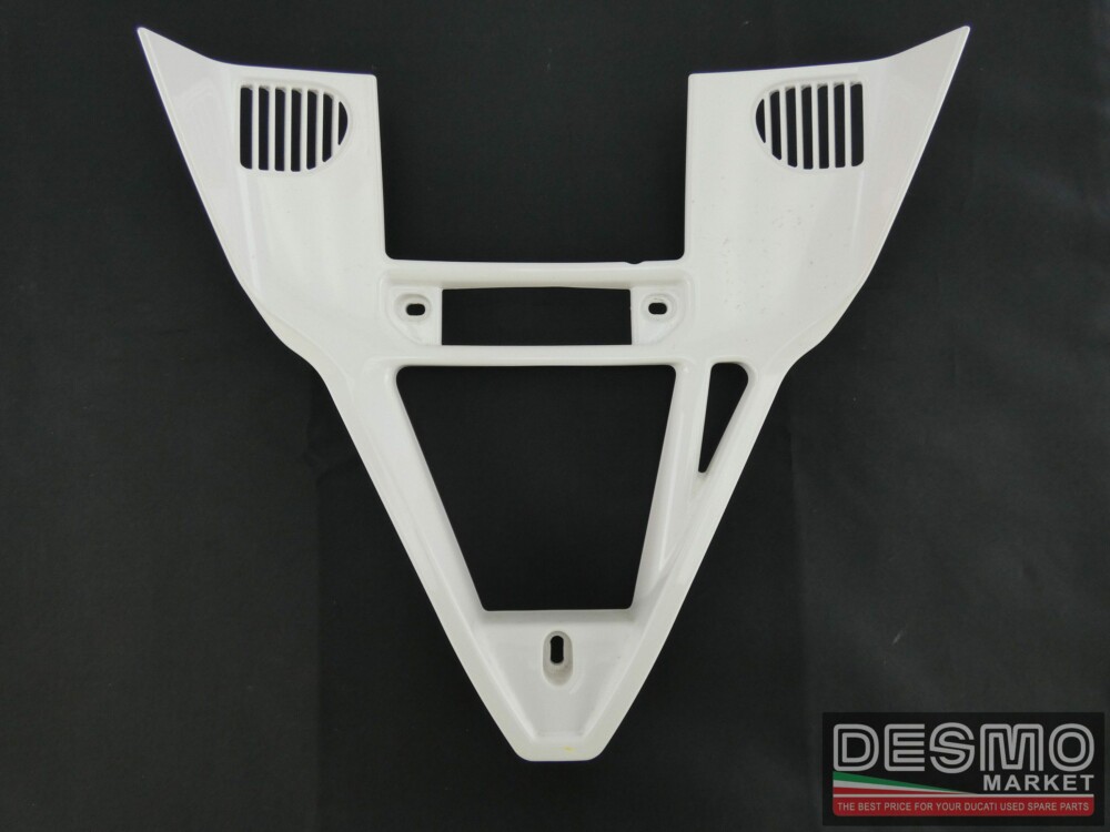 Repainted white oil radiator cover ducati 749 999 my 2002 2004