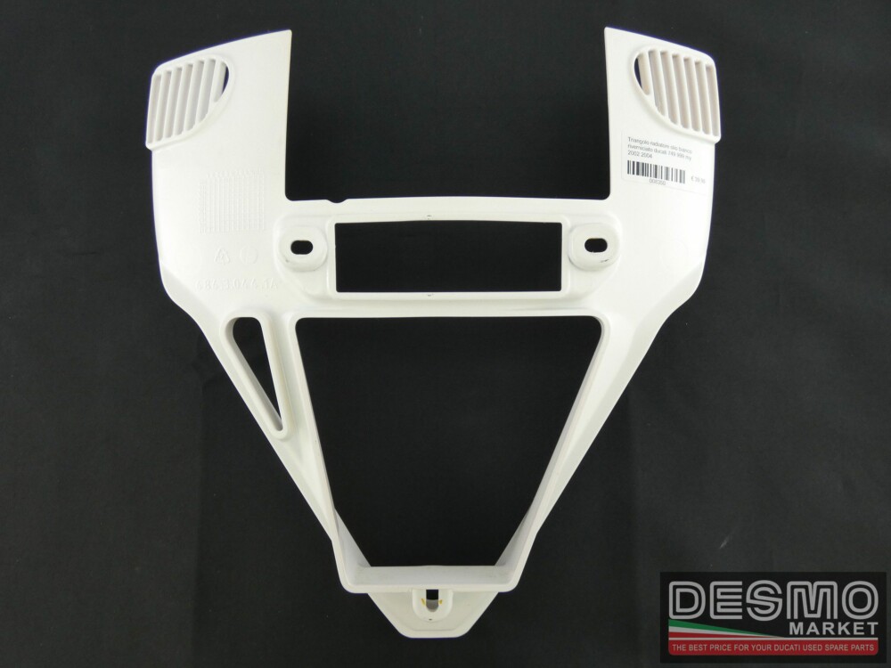 Triangolo radiatore olio bianco riverniciato ducati 749 999 my 2002 2004