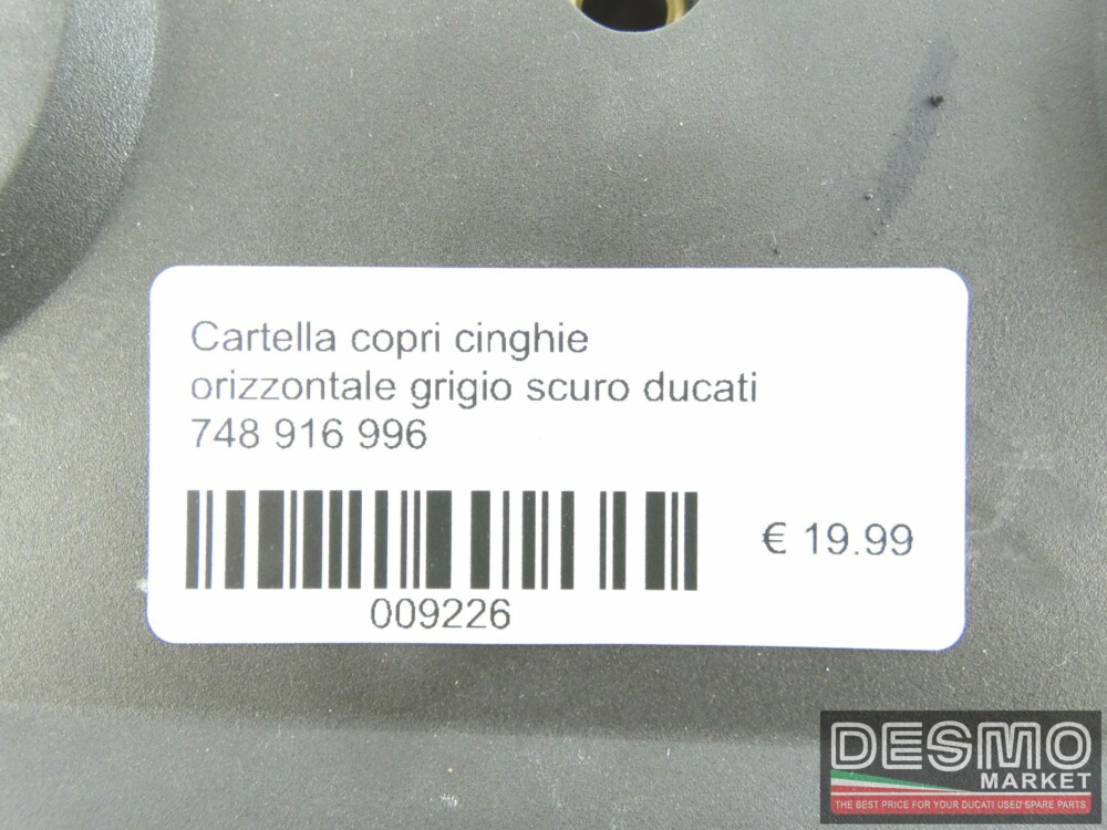 Cartella copri cinghie orizzontale grigio scuro ducati 748 916 996