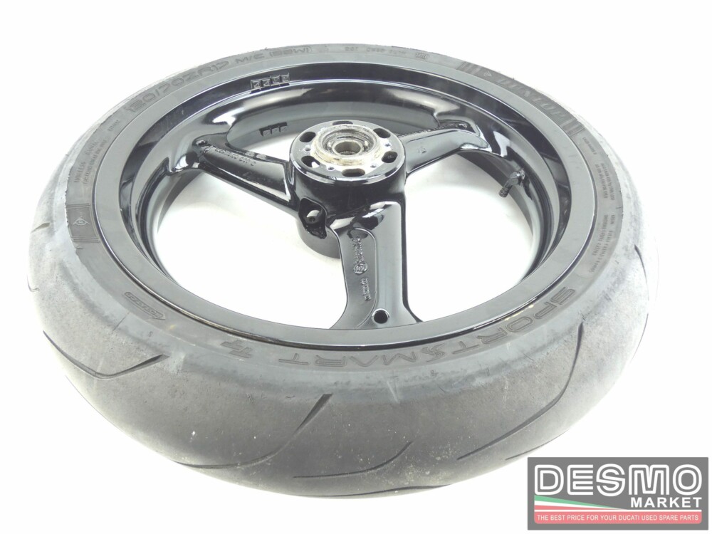 Cerchio anteriore nero tre razze ducati 748 916 996 998