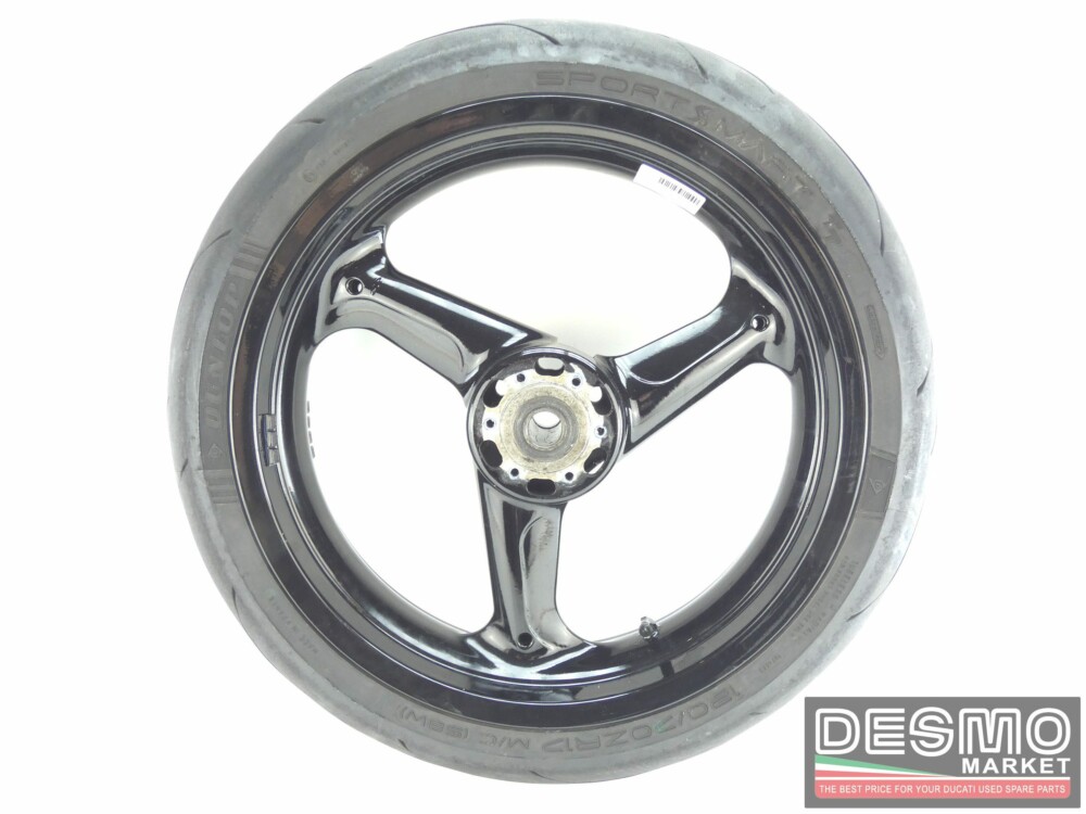 Cerchio anteriore nero tre razze ducati 748 916 996 998