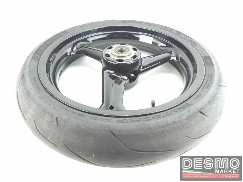 Cerchio anteriore nero tre razze ducati 748 916 996 998